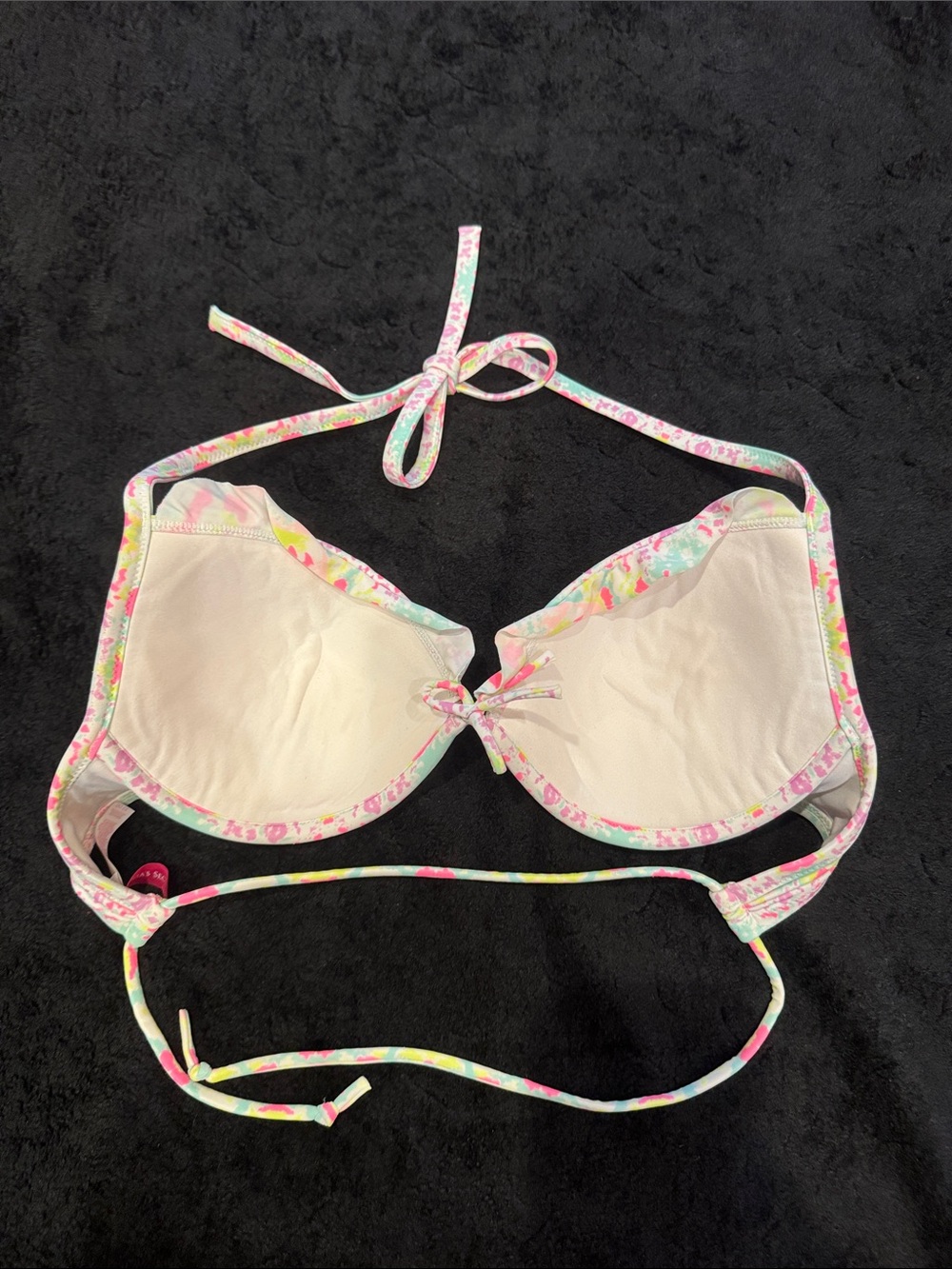 Victoria's Secret Pastel Multi Scalloped Push-Up Bikini Top - Picture 3 of 4